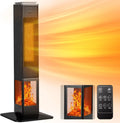 70¡ã Oscillating Ceramic Heater,31¡±Tower Space Heater,1500W Floor Portable Electric Fireplace Heater with Thermostat,Remote,24H Timer for Bedroom,Large Room,Home,Office,Indoor Use