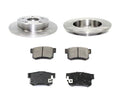 Rear Ceramic Brake Pads and Rotor Kit - Compatible with 2006 - 2011 Honda Civic 2007 2008 2009 2010