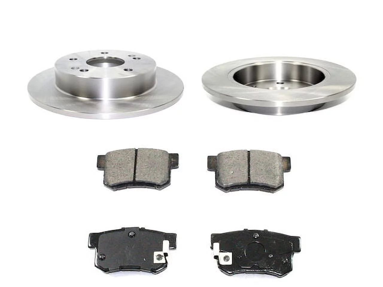 Rear Ceramic Brake Pads and Rotor Kit - Compatible with 2006 - 2011 Honda Civic 2007 2008 2009 2010