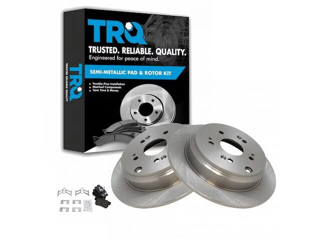 Rear Brake Pad and Rotor Kit - Compatible with 2005 - 2016 Honda CR-V 2006 2007 2008 2009 2010 2011 2012 2013 2014 2015