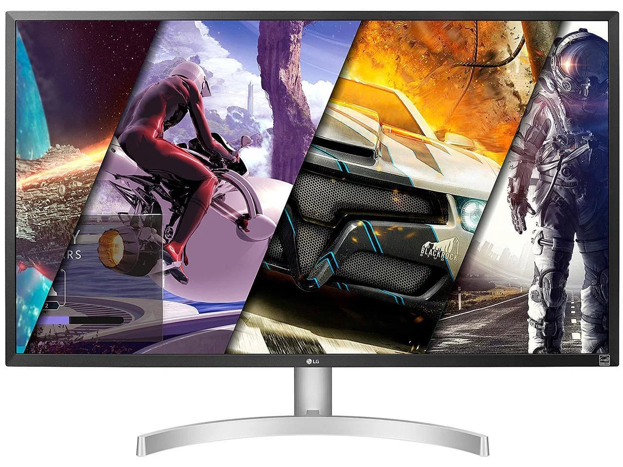 LG 32UL500-W 32 UHD 3840 x 2160 4K HDMI DisplayPort AMD FreeSync, DCI-P3 95% Color Gamut HDR 10 VESA Tilt Built-In Speaker Monitor