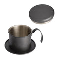 Vietnamese Coffee Filter Vietnamese Style Coffee Dripper Lightweight Practical Maker Pot Infuser Cup for Home Office Kitchen Birthday Gifts Black
