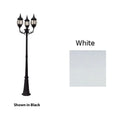 Trans Globe Lighting 4090 Three Light up Lighting Outdoor Post Light from the Outdoor Collection White Outdoor Lighting Post Lights Multi Head Post