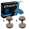 Sixity Q6 Organic Brake Pads FA94 FA94 Front Rear Replacement Kit Full Complete