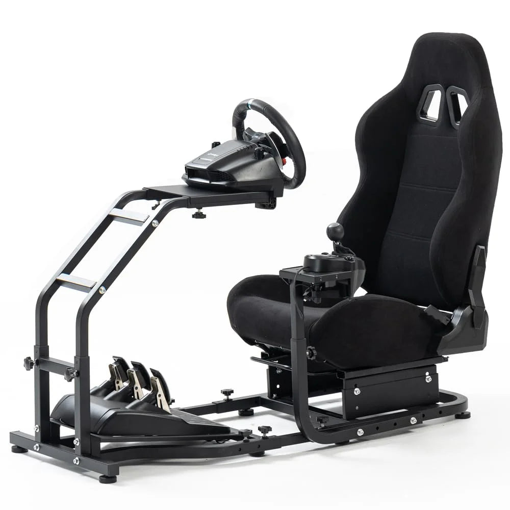 Supllueer Racing Simulator Cockpit with Seat Fit Logitech G29 G923 G920 Thrustmaster T248 T300RS