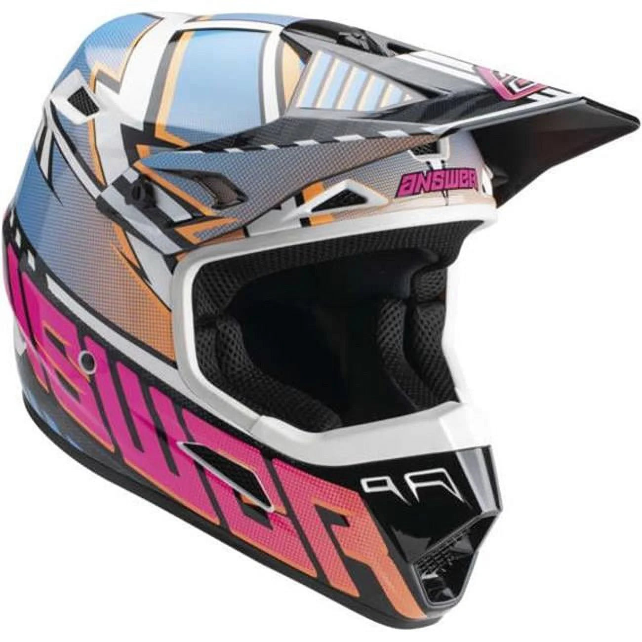 Answer AR3 Rapid Youth MX Offroad Helmet Blue/Orange MD