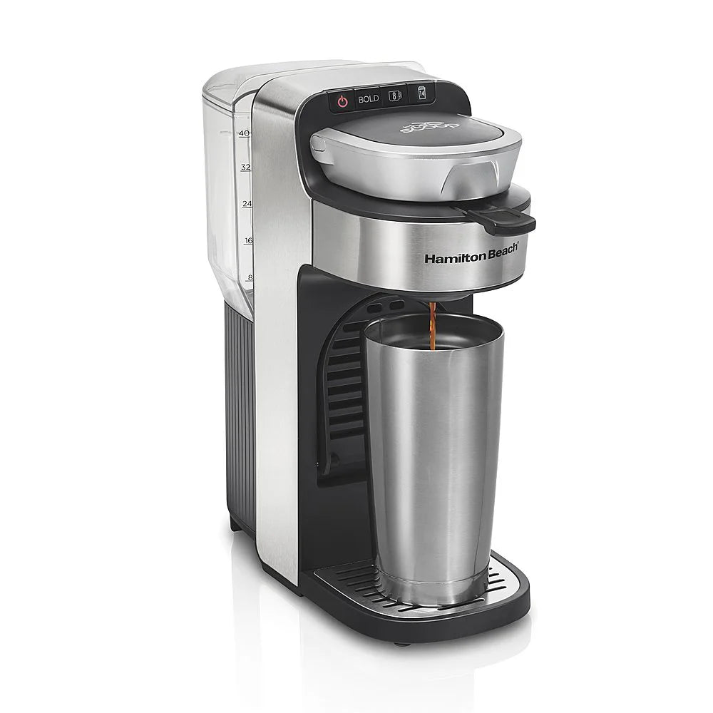 The Scoop Single-Serve Coffee Maker with Removable Reservoir - BLACK