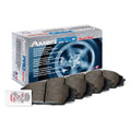 AmeriBRAKES Semi-Metallic Disc Brake Pads with included lubricant, AmeriPRO PRM839 - For A8 Quattro Fits select: 2000-2003 AUDI A8