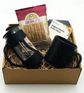 French Press & Black Cup & Colombian Filter Coffee Gift Set