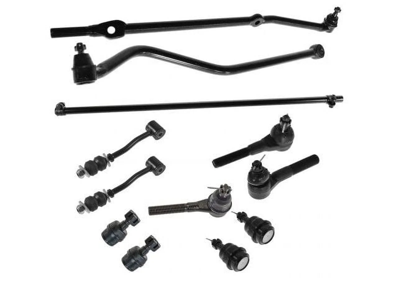 Front Ball Joint Sway Bar Link Tie Rod End Kit 12 Piece - Compatible with 1991 - 2001 Jeep Cherokee 4WD 1992 1993 1994 1995 1996 1997 1998 1999 2000