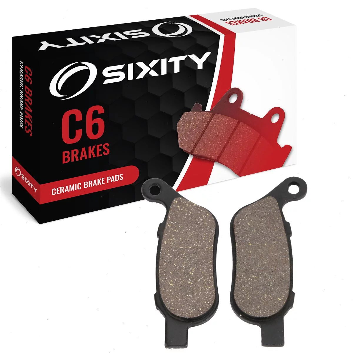 Sixity C6 Ceramic Brake Pads FA458 Front Replacement Kit