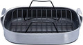 YINCHEN Hybrid Nonstick Roasting Pan with Rack, Dishwasher and Oven Friendly, Compatible with All Cooktops