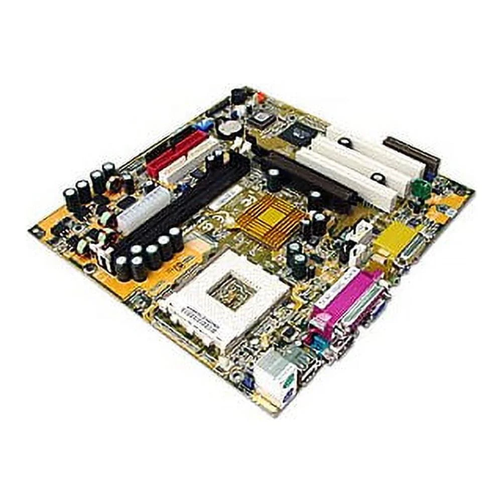 Used-Gigabyte GA-7ZMMHC Socket 462 for AMD Athlon /Duron 266/200MHz FSB processors up to XP2600+. VIA KM133A chipset. 2 168-pin SDRAM DIMM sockets, 1 AGP, 3 PCI slots, 1CNR. On-Board audio a