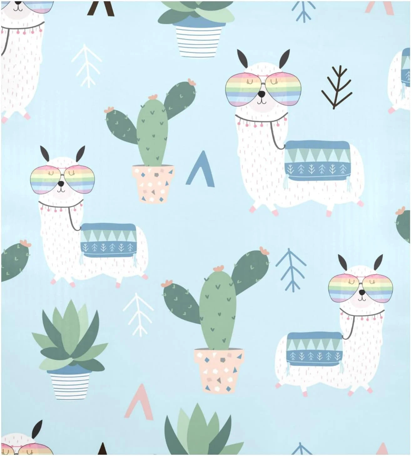 GZHJMY Cactus Alpaca Dishwasher Magnet Cover, Kitchen Fridge Door Panel Magnet Sticker Appliance Wash Machine Magnet Cover 23 x 26 Inch Home Decor