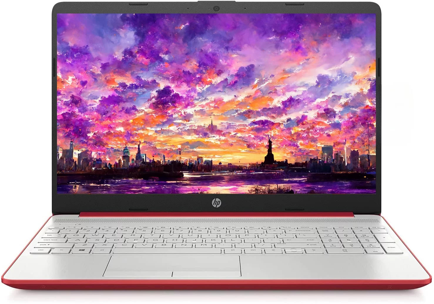 HP Laptop Computer, 15.6 HD Display, Intel Dual-Core Pentium Processor, 16GB RAM, 1TB SSD, Intel UHD Graphics, Bluetooth 4.2, Wi-Fi, Webcam, Windows 10 Home S Mode, Scarlet Red