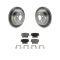 Transit Auto - Rear Coated Disc Brake Rotors And Ceramic Pads Kit For Dodge Charger Chrysler 300 Challenger Magnum Avenger KGC-101550