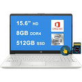 HP Business 15 Laptop 15.6 Diagonal HD Touchscreen I 11th Gen Intel Core i3-1115G4 (Beat i5-8265U) I 8GB DDR4 512GB SSD I I USB-C HDMI 5 Office365 Win10 + 32GB MicroSD Card