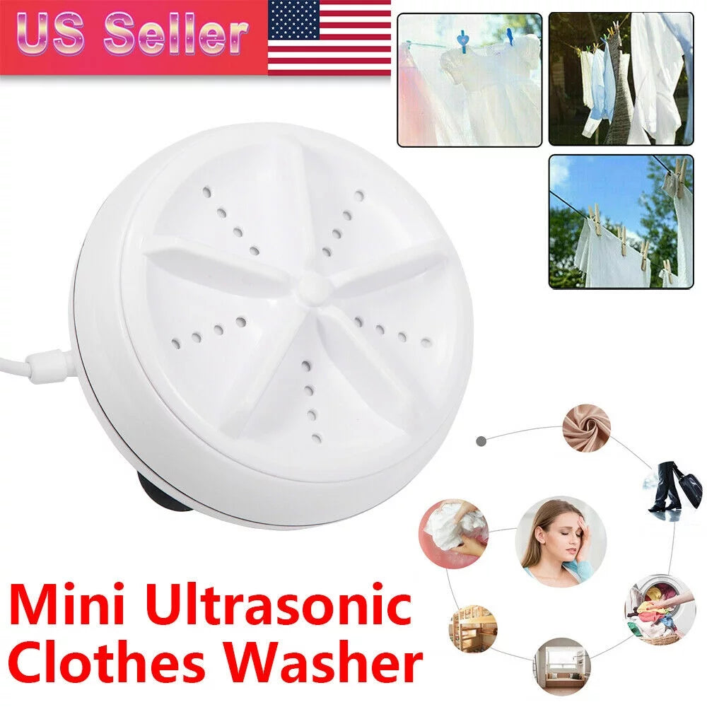 Experience Hassle-Free Laundry with JahyShow Mini Ultrasonic Washing Machine - Perfect for Home and Travel Use