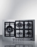 30 Wide 5-Burner Propane Gas Cooktop In Stainless Steel