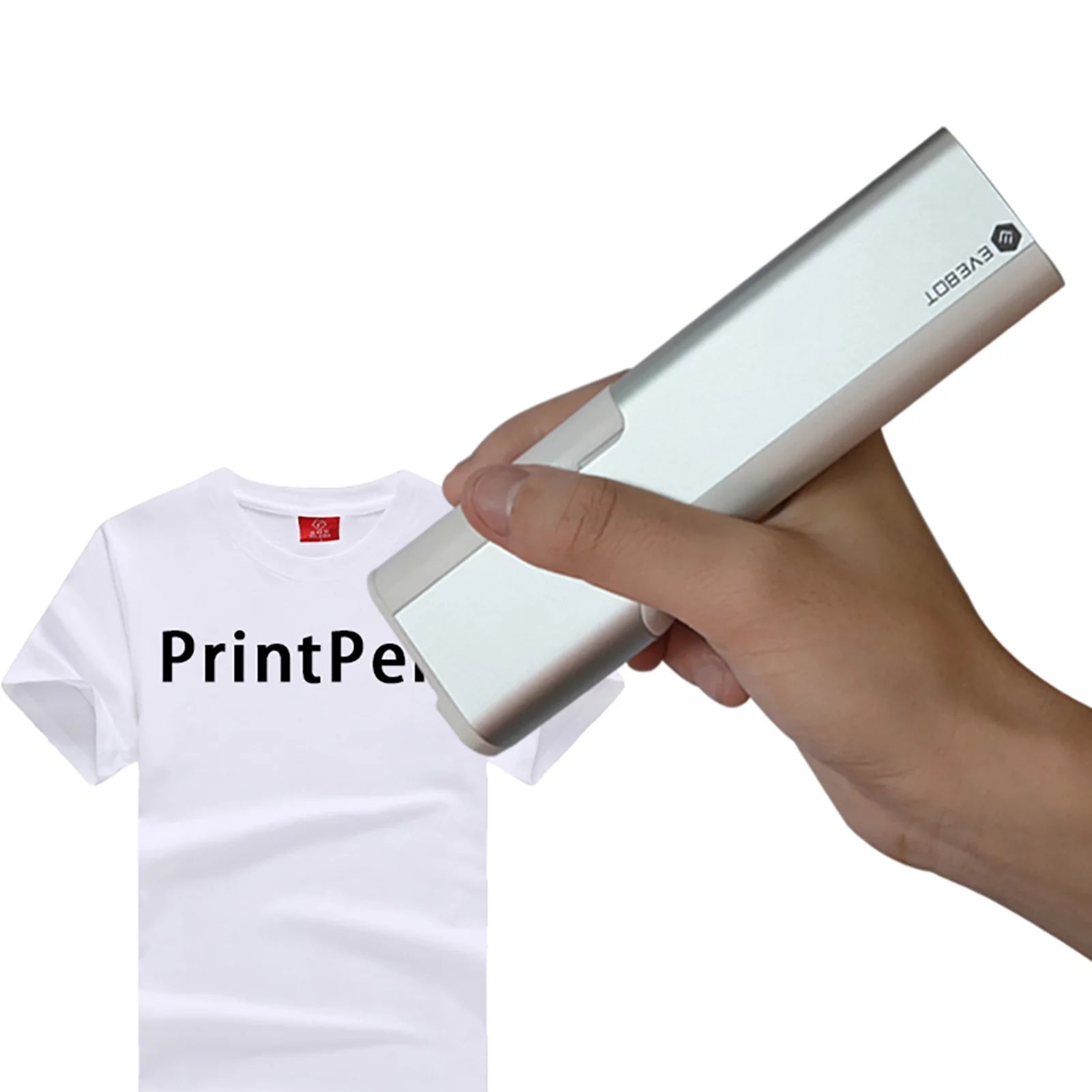 Abanopi Portable PrintPen Handheld Printer Inkjet Pen Printing Machine Compatible with Android/iOS Smartphone for All Surfaces DIY Pattern Code Printing