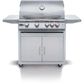 Blaze Premium LTE Marine Grade 32-Inch 4-Burner Propane Grill w/ Rear Infrared Burner & Grill Lights
