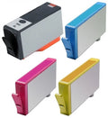 PrinterDash Remanufactured Replacement for HP PhotoSmart 7510/7520/B8550/C5300/C6300/D5400/D7500 High Yield Inkjet Combo Pack (BK/C/M/Y) (NO. 564XL) (CN680WM_1PK/N9H57FN_1PKMP)