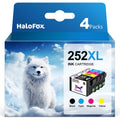 252XL 252 Ink Cartridge for Epson 252XL 252 XL T252 T252XL120 for Workforce WF-7110 WF-7710 WF-7720 WF-3640 WF-3620 WF-3630 WF-7610 Printer(Big Black, Cyan, Magenta, Yellow) 4 Pack