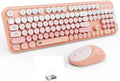 2.4GHz Wireless Keyboard and Mouse Set with Switch Button - Full-Size Keyboard - Compatible for Windows/Laptop/PC