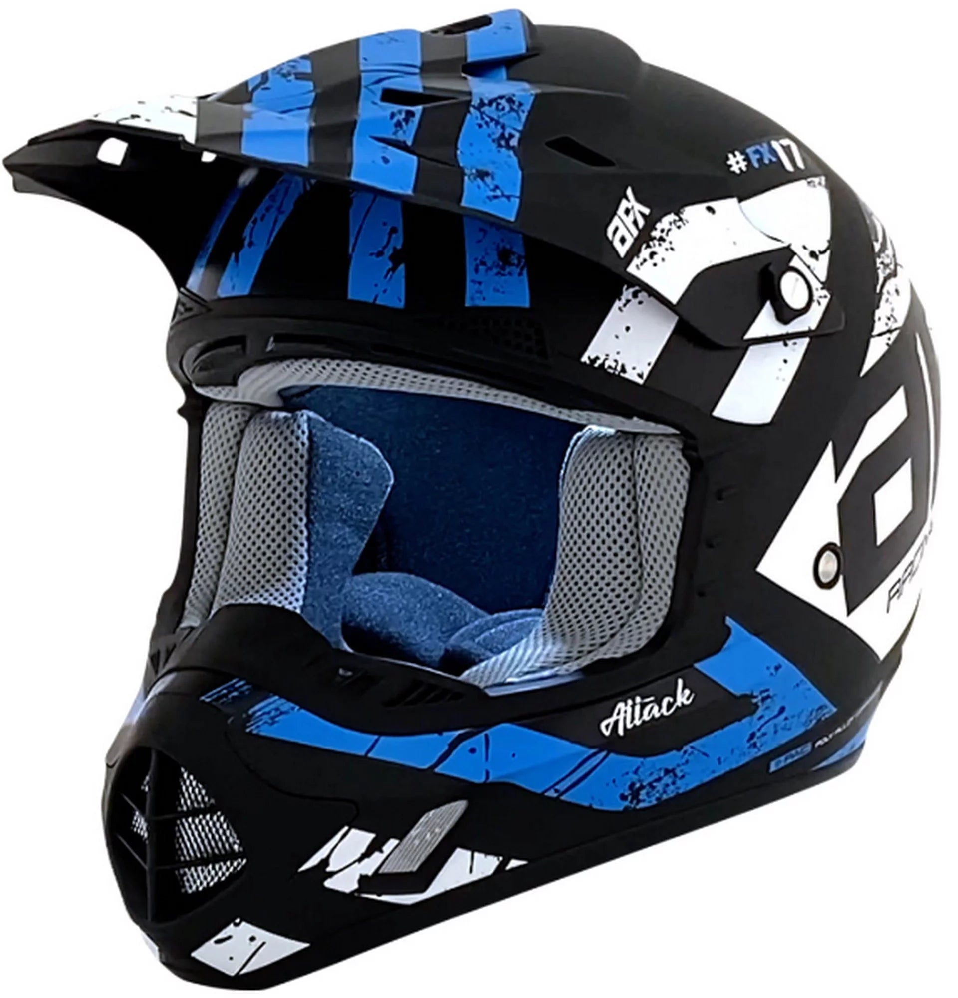 AFX FX-17 Attack Youth MX Offroad Helmet Matte Blue MD