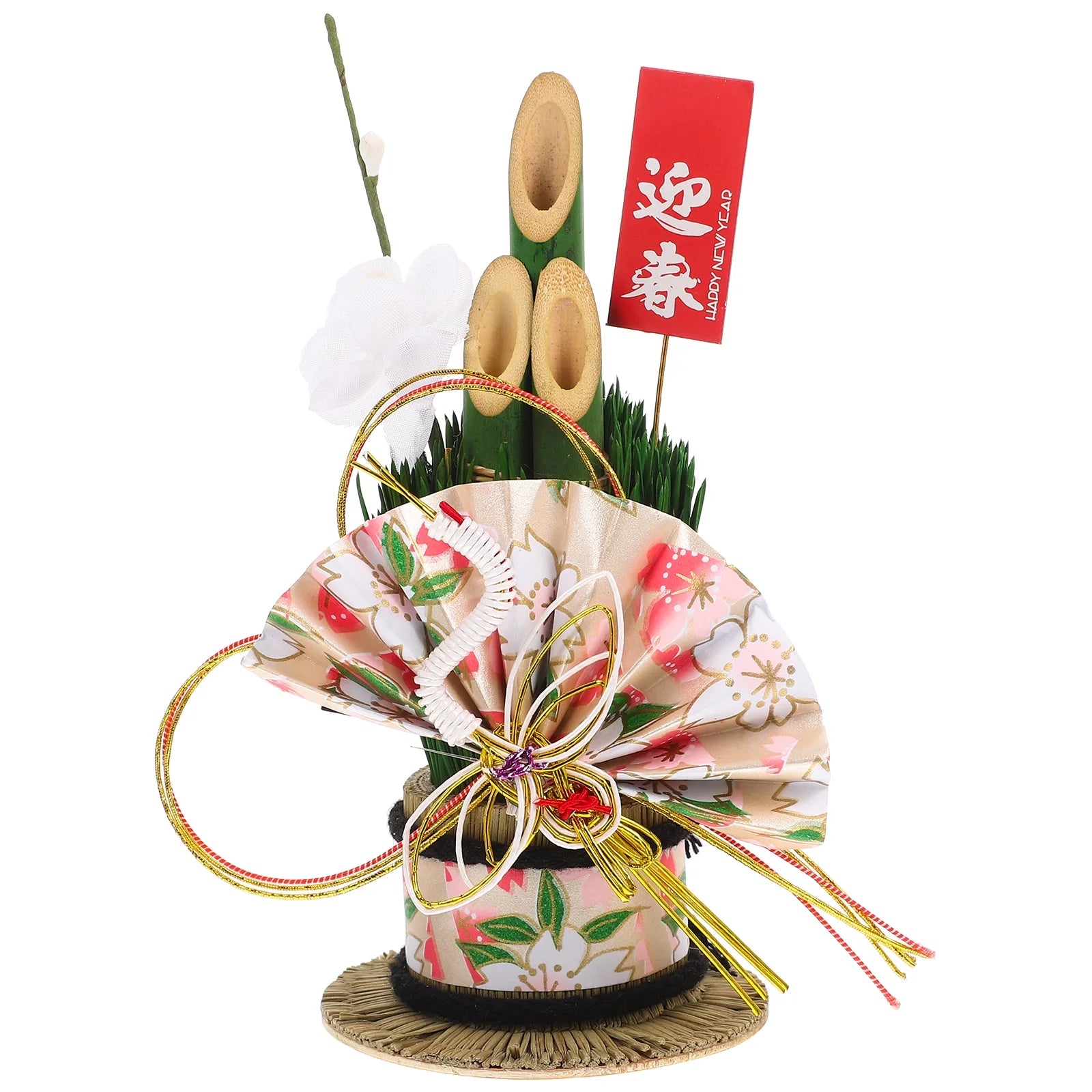 Japanese Bamboo Decoration New Year Sushi Restaurant Flower Desktop Ornament