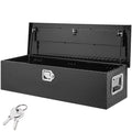 BENTISM Truck Tool Box 39x13x10 Aluminum Bar Tread Waterproof Tool Storage for Hitch Cargo Racks RVs Truck Beds Trailers Homes Garages
