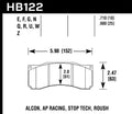 Hawk Stoptech ST-60 Caliper DTC-70 Race Brake Pads Fits select: 2007 FORD MUSTANG GT