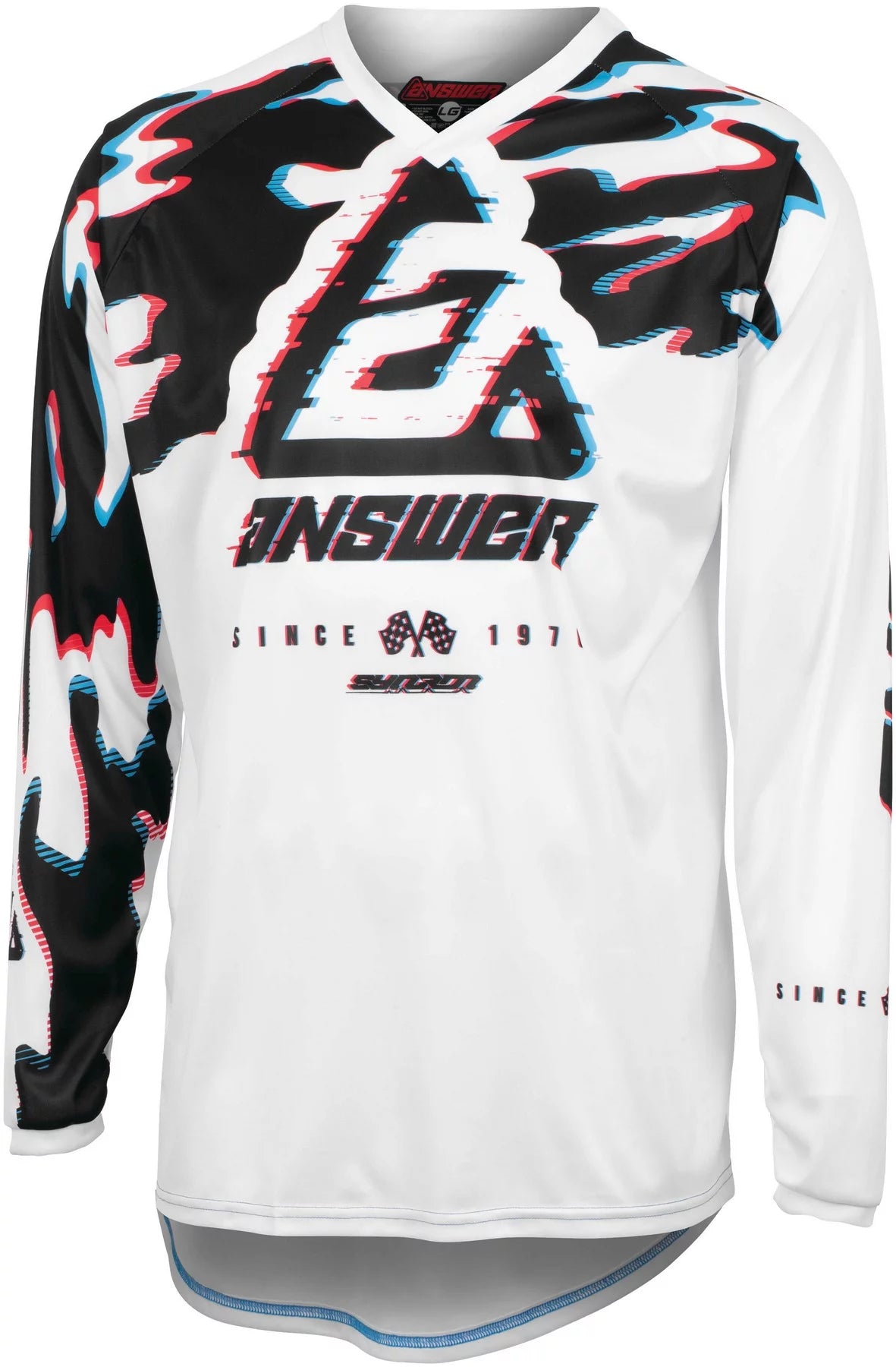 Answer A23.5 Syncron Meltdown Mens MX Offroad Jersey Red/Blue/White SM