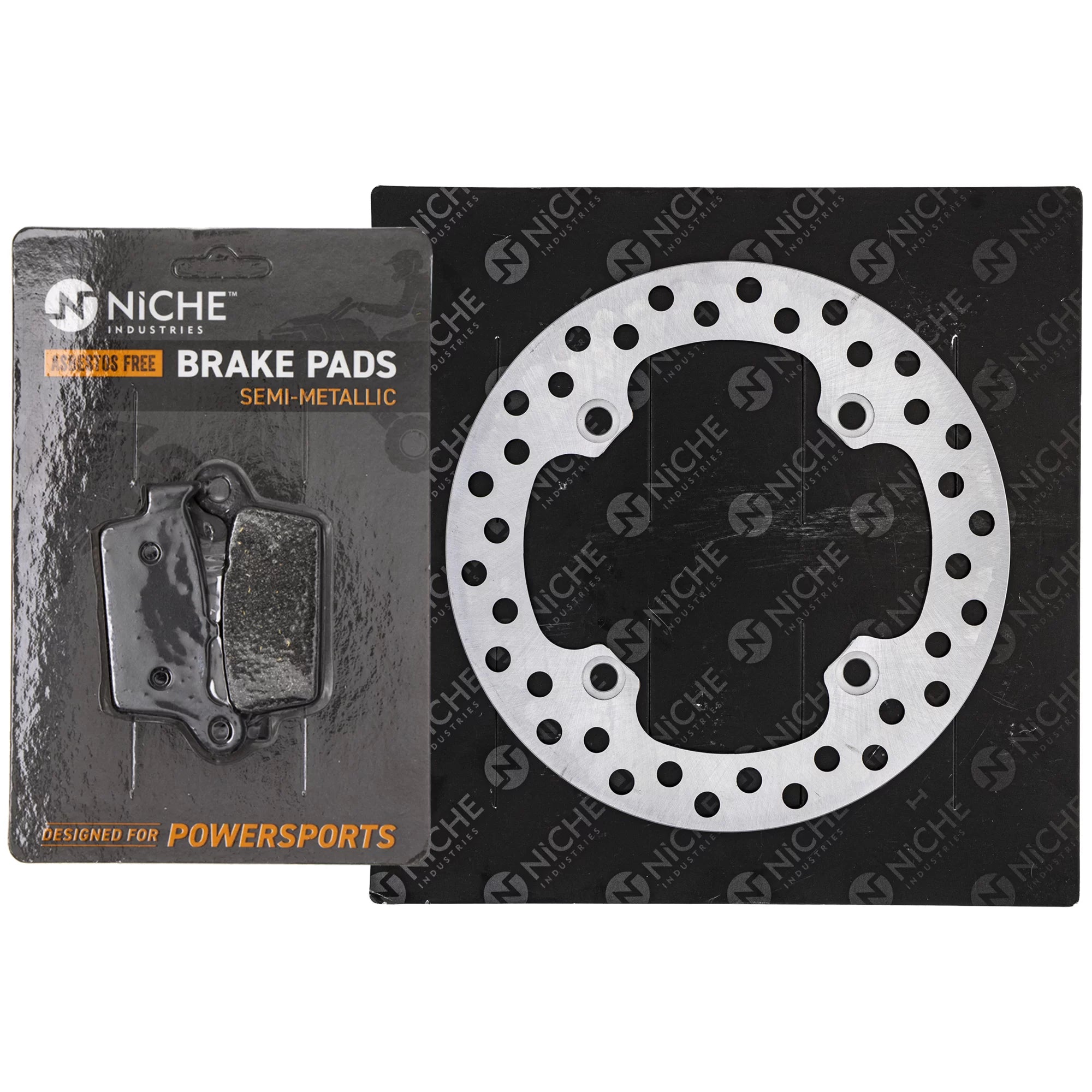 Niche Rear Right Brake Rotor Pad Kit for Honda CR250R CR125R Motorcycle MK1006755