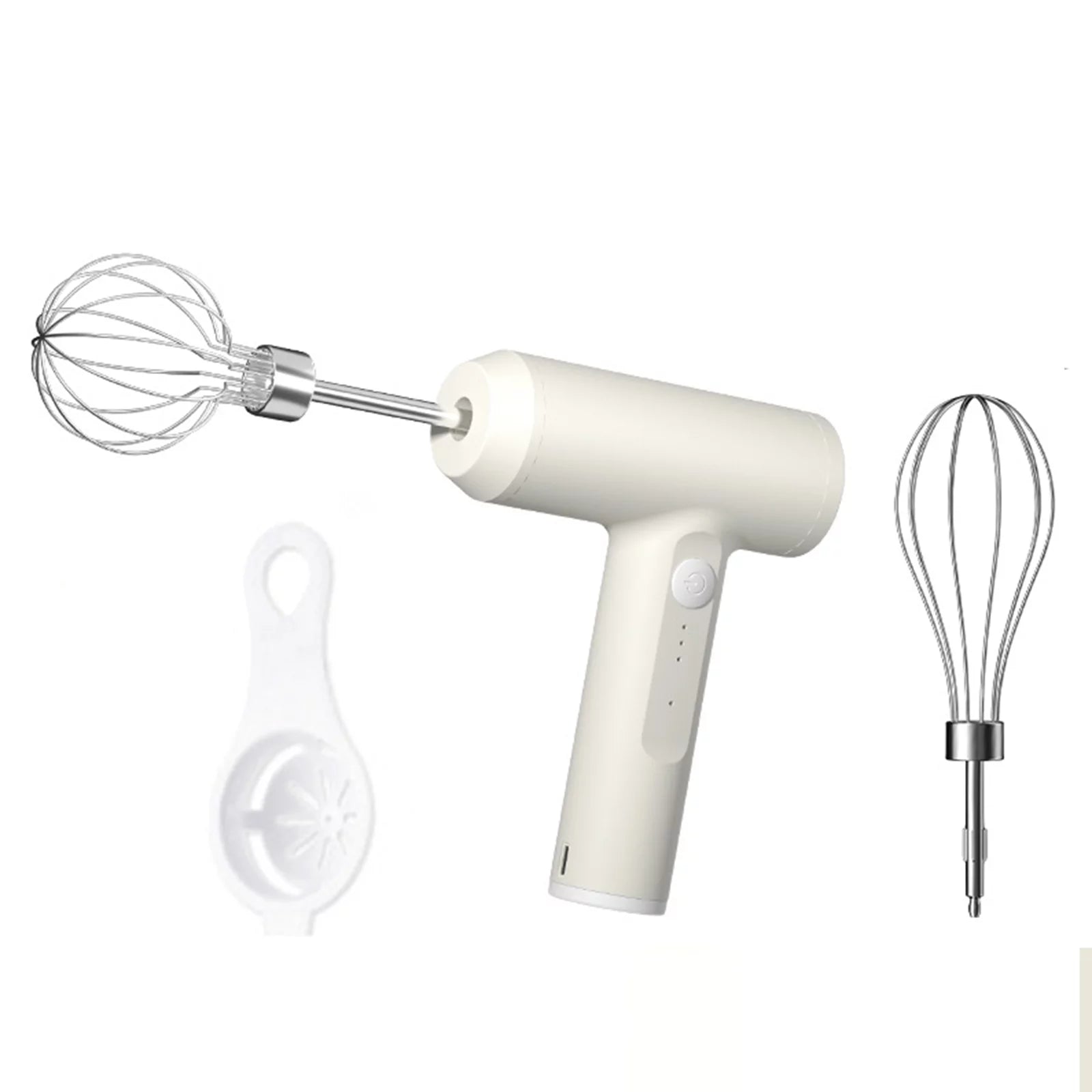 Arealer Electric Egg Beater with Two Wire Beaters Food Beater Whisk 3 Speeds Upright Wireless Handheld Mixer with Egg Separator for Baking Cake Egg