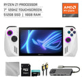 ASUS ROG Ally 512GB Gaming Handheld 7-inch Touchscreen 120Hz FHD 1080p AMD Ryzen Z1 Processor, Mytrix Hub, 128GB MicroSD Card, 4 Accessories: 5 in 1 Bundle
