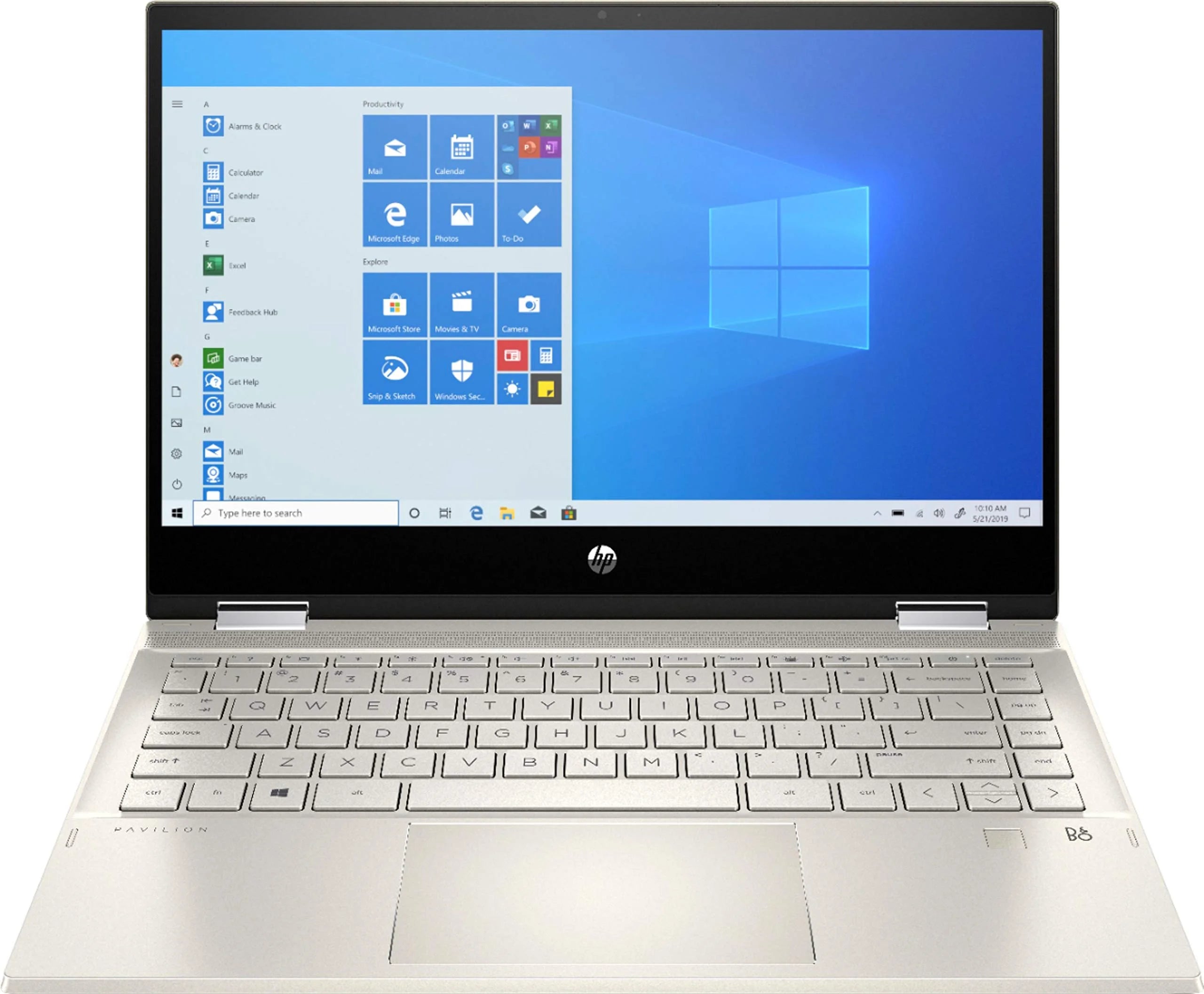 HP - Pavilion x360 2-in-1 14 Touch-Screen Laptop - Intel Core i5 - 8GB Memory - 256GB SSD - Warm Gold - 14m-dw1023dx