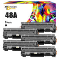 Toner Bank Compatible Toner Cartridge for HP 48A CF248A Laserjet Pro M15w M15a M16a M16w MFP M28w M28a M29a MFP M29w 248A Printer Ink (Black, 5-Pack)