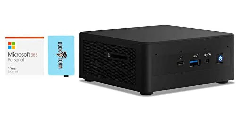 Intel NUC11PAHi5 Home & Business Mini Desktop i5-1135G7 4-Core, 16GB RAM, 1TB m.2 SATA SSD + 1TB HDD (2.5), Integrated Graphics, WiFi, Win 11 Home with MS 365 Personal, Hub