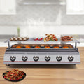 DENEST BBQ Grill Table Top Camping Barbecue Portable LPG Gas Stove 6 Burner Griddle USA