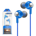 Wired Earbuds in-Ear Headphones, Earphones with Microphone, Noise Isolating Ear Buds - Blue