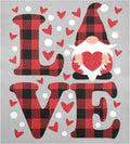 Cute Valentine's Day Gnome Elf Dishwasher Magnet Cover Front Door Decorative Refrigerator Covers Magnetic Sheet Sticker Wash Machine Fridge Panel Decal for Kitchen Appliance 23x26 in