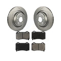 Transit Auto - Rear Coated Disc Brake Rotors And Semi-Metallic Pads Kit For Dodge Charger Chrysler 300 Challenger Magnum KGS-101252