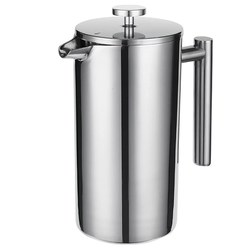 Htovila French Press 304 Stainless Steel Thermal Coffee Maker Tea Maker 800ML 3 Filters -scald Handle Rust-proof Coffee Press
