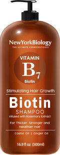 New York Biology Biotin Shampoo for Hair Growth and Thinning Hair ¨C For Men & Women - 16.9 fl Oz