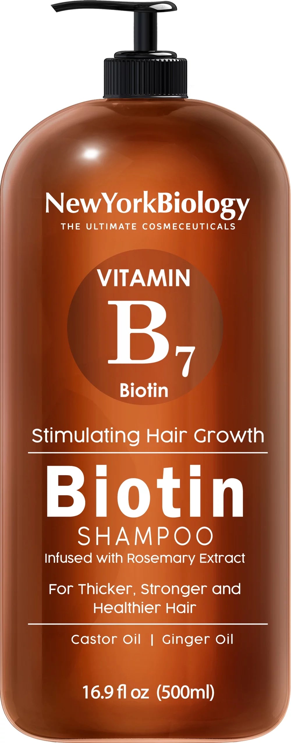 New York Biology Biotin Shampoo for Hair Growth and Thinning Hair ¨C For Men & Women - 16.9 fl Oz