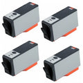 PrinterDash Remanufactured Replacement for HP PhotoSmart 7510/7520/B8550/C5300/C6300/D5400/D7500 Black High Yield Inkjet (4/PK-550 Page Yield) (NO. 564XL) (CN680WM_4PK)