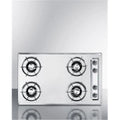 30 in. Gas Open Burner Cooktop, Chrome