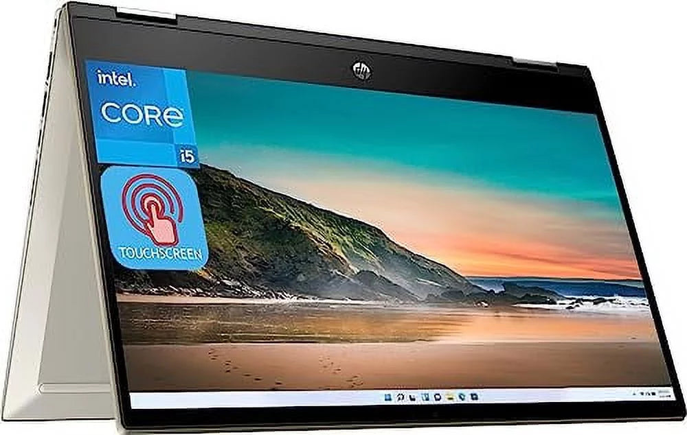 HP 2023 Newest Pavilion x360 2-in-1 Laptop, 14 FHD Touchscreen, Intel Core i5 1135G7 up to 4.2GHz, 16GB RAM, 512GB SSD, Intel Iris Xe Graphics, Wi-Fi, Bluetooth, Windows 11 Home