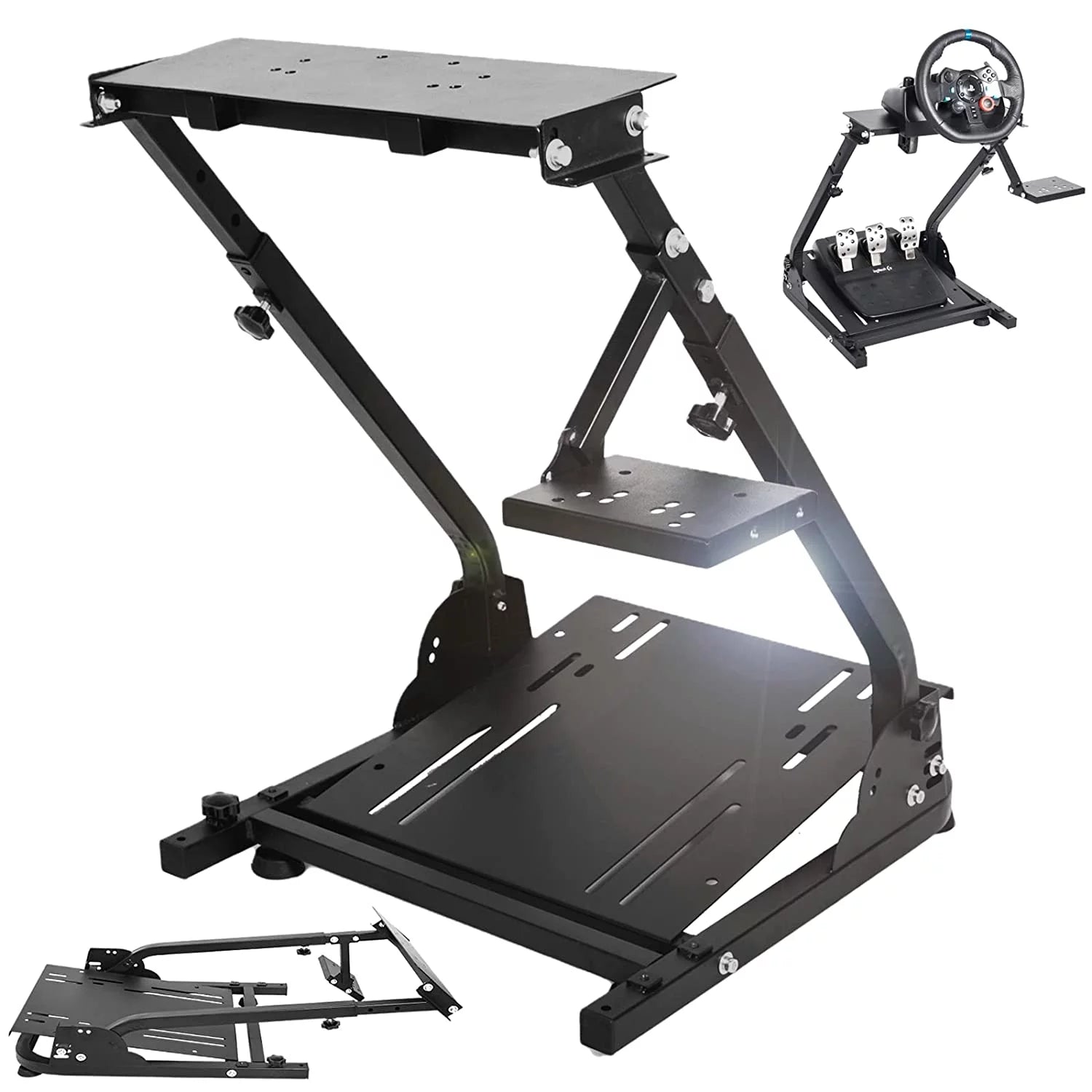 Marada G29 Racing Wheel Stand Foldable Fit for Logitech G27 G25 G920 Game Sim Cockpit PC